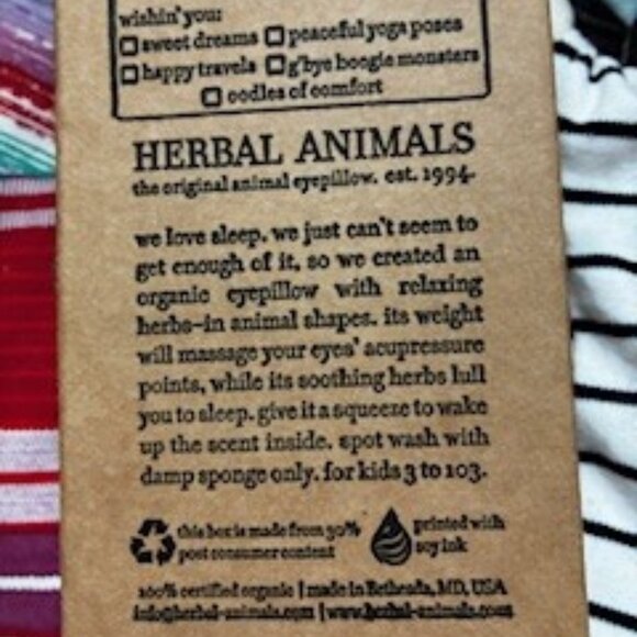 "Cowlamity Jane" Eyepillow with Lavender, Lemon Balm and Orange helps you rest. - Picture 4 of 7